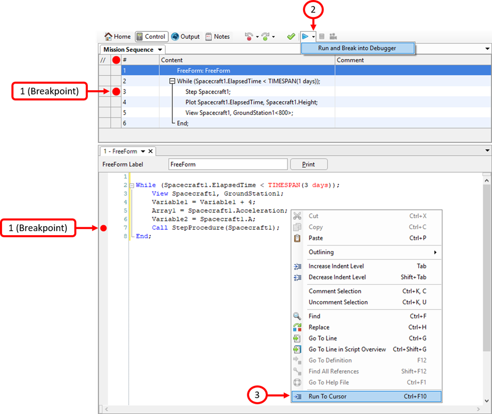 Debugger Breakpoints