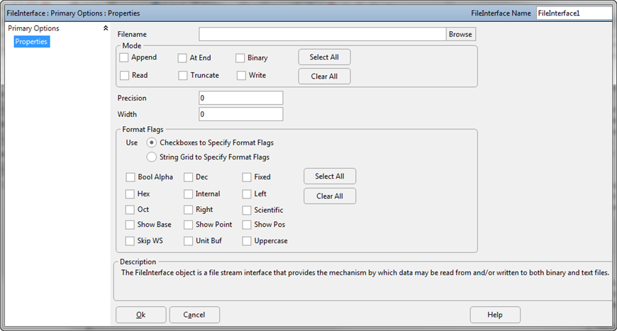 FileInterface Object Editor