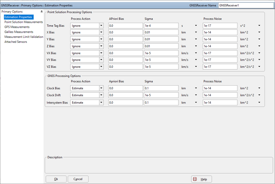 GNSS Receiver OD Properties