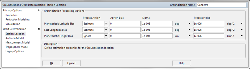 GroundStation OD Properties