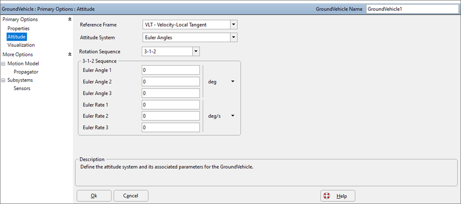 GroundVehicle Attitude Editor