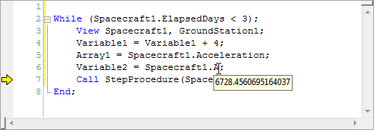 Composite Image of MouseOver for Variable1, Array1, and Spacecraft1.A