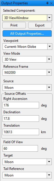 ViewWindow Output Properties tab