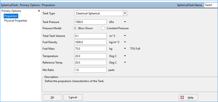 Spherical Tank Object Editor  