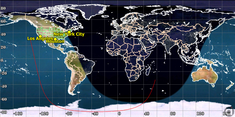 Sample 2D Map in FreeFlyer